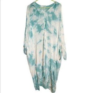 Soy Tu Custom Tie Dye Sheer Over Sized Top One Size